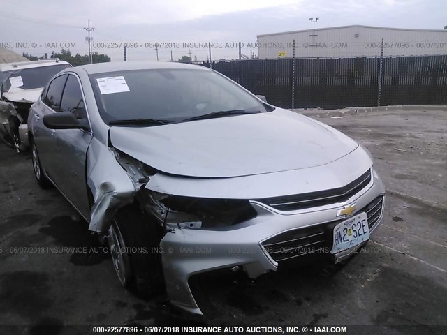 1G1ZB5ST4HF139961 - 2017 CHEVROLET MALIBU LS SILVER photo 1