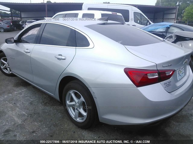1G1ZB5ST4HF139961 - 2017 CHEVROLET MALIBU LS SILVER photo 3