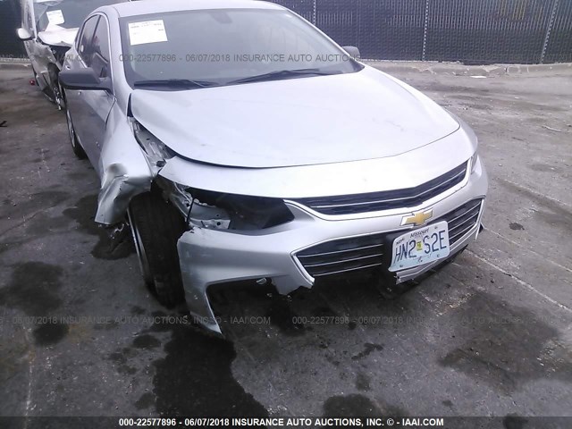 1G1ZB5ST4HF139961 - 2017 CHEVROLET MALIBU LS SILVER photo 6