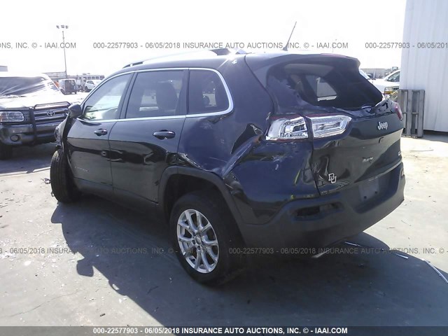 1C4PJLCSXFW712645 - 2015 JEEP CHEROKEE LATITUDE BLACK photo 3