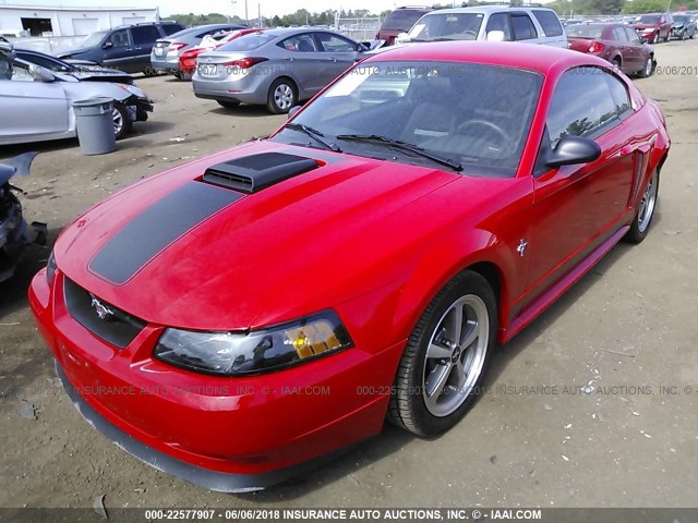 1FAFP42R73F432746 - 2003 FORD MUSTANG MACH I RED photo 2