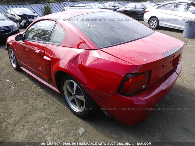 1FAFP42R73F432746 - 2003 FORD MUSTANG MACH I RED photo 3