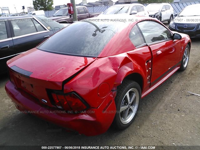 1FAFP42R73F432746 - 2003 FORD MUSTANG MACH I RED photo 4
