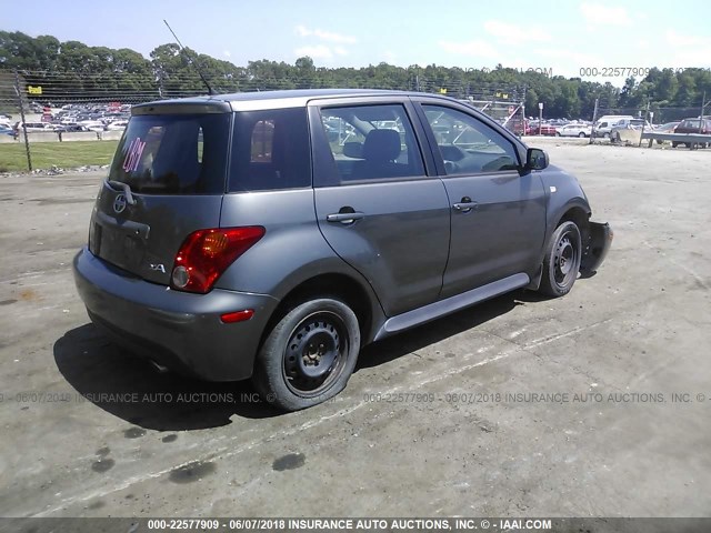 JTKKT624950125520 - 2005 TOYOTA SCION XA GRAY photo 4