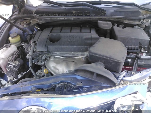 4T1BF3EK5BU661744 - 2011 TOYOTA CAMRY SE/LE/XLE 蓝色 照片 10