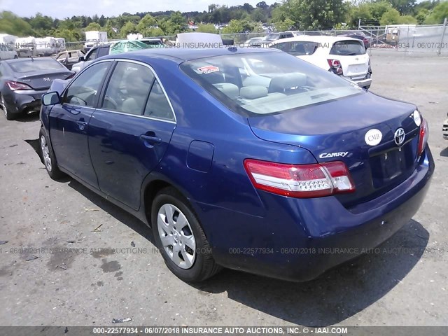 4T1BF3EK5BU661744 - 2011 TOYOTA CAMRY SE/LE/XLE 蓝色 照片 3