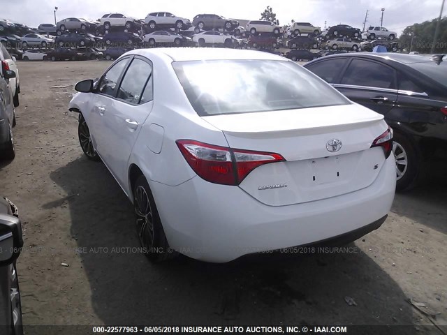 2T1BURHE2EC089634 - 2014 TOYOTA COROLLA L/LE/LE PLS/PRM/S/S PLS WHITE photo 3