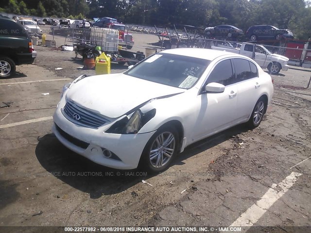 JN1CV6APXDM721019 - 2013 INFINITI G37 JOURNEY/SPORT WHITE photo 2