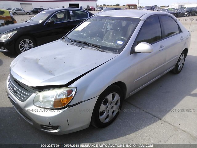 KNAFE121685540178 - 2008 KIA SPECTRA EX/LX/SX SILVER photo 2