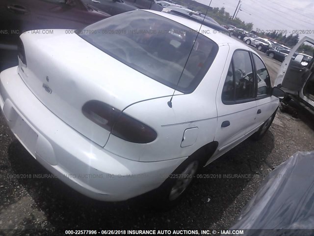 1G1JC524627270426 - 2002 CHEVROLET CAVALIER CNG WHITE photo 4