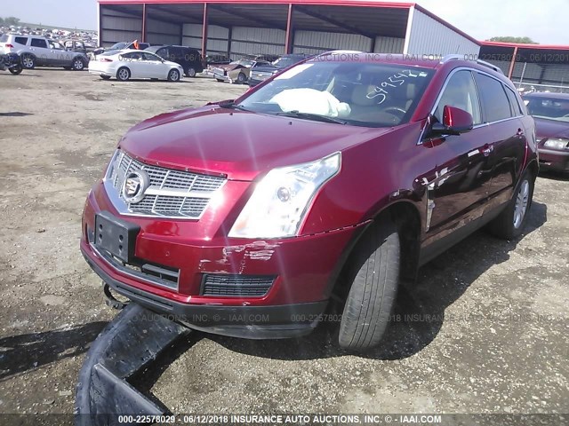 3GYFNAEY8BS570057 - 2011 CADILLAC SRX LUXURY COLLECTION RED photo 2