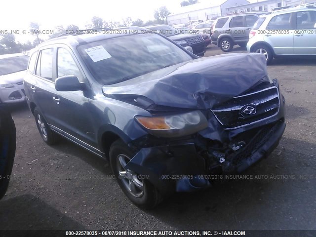 5NMSG13D77H072266 - 2007 HYUNDAI SANTA FE GLS GRAY photo 1