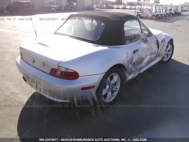 WBACN33441LM00154 - 2001 BMW Z3 2.5 SILVER photo 4