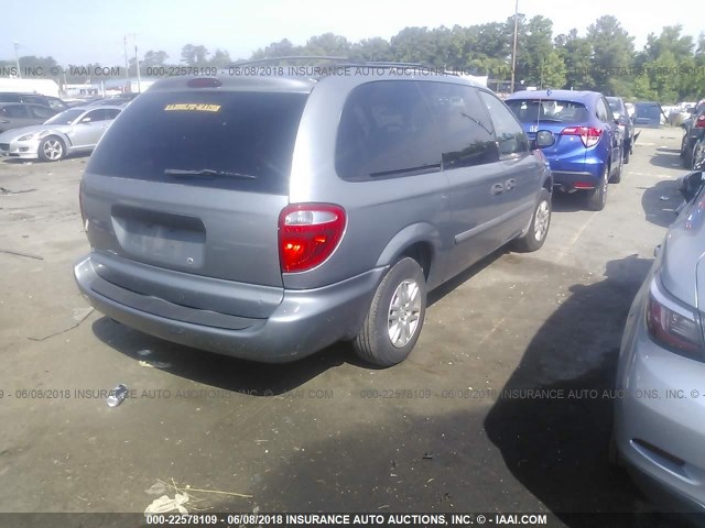 1D4GP24R06B502828 - 2006 DODGE GRAND CARAVAN SE SILVER photo 4