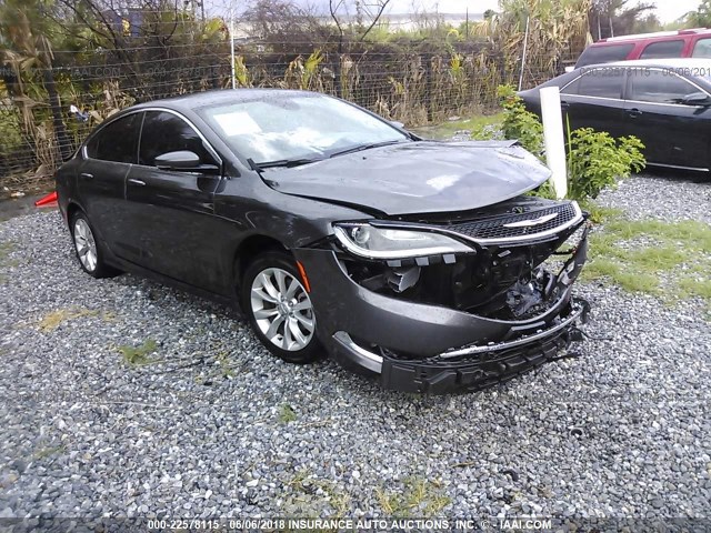 1C3CCCCB7FN545440 - 2015 CHRYSLER 200 C GRAY photo 1