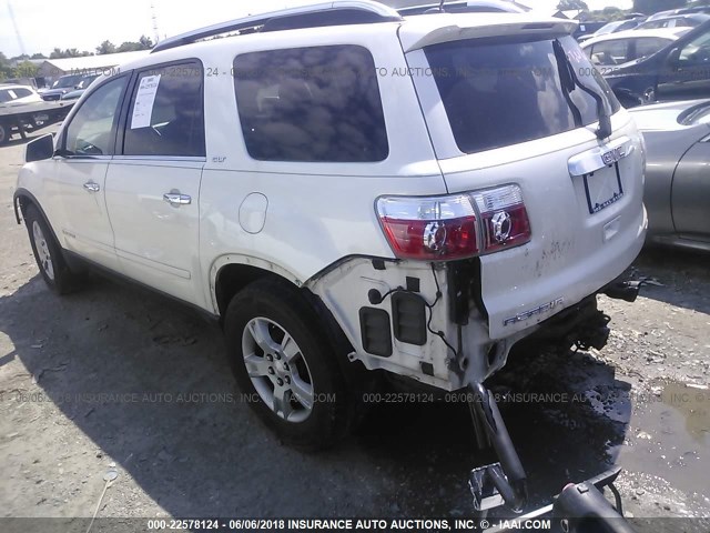 1GKEV237X8J254756 - 2008 GMC ACADIA SLT-1 Weiß Foto 3