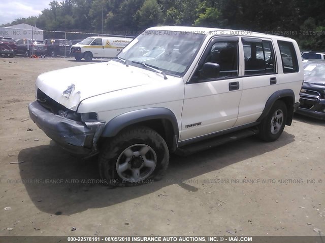 JACDJ58V7S7924004 - 1995 ISUZU TROOPER S WHITE photo 2