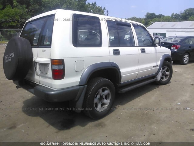 JACDJ58V7S7924004 - 1995 ISUZU TROOPER S WHITE photo 4