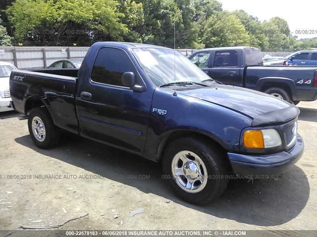 2FTRF17254CA76427 - 2004 FORD F-150 HERITAGE CLASSIC Dark Blue photo 1