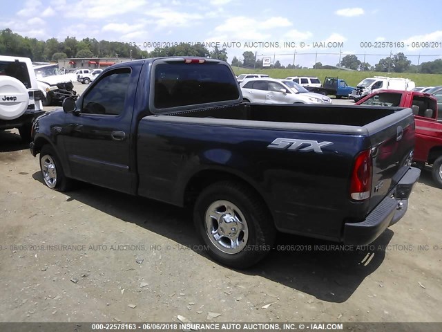 2FTRF17254CA76427 - 2004 FORD F-150 HERITAGE CLASSIC Dark Blue photo 3