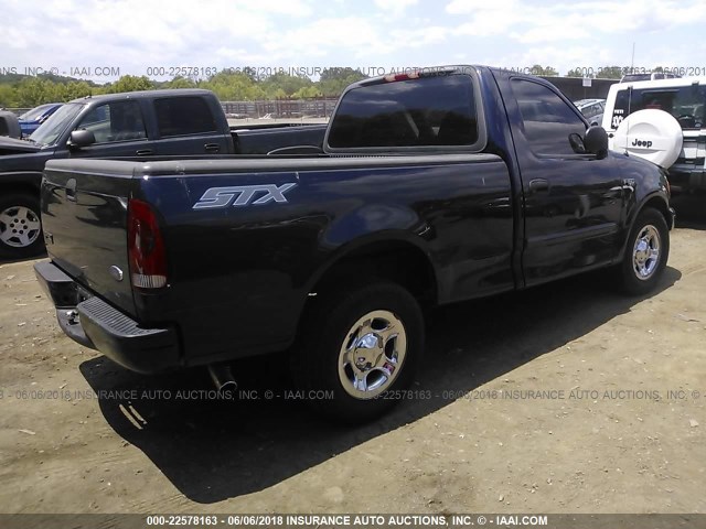 2FTRF17254CA76427 - 2004 FORD F-150 HERITAGE CLASSIC Dark Blue photo 4