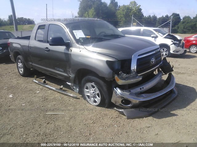 5TFRM5F10BX031204 - 2011 TOYOTA TUNDRA DOUBLE CAB SR5 GRAY photo 1