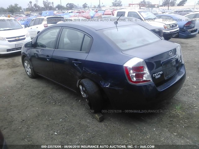 3N1AB61E17L672838 - 2007 NISSAN SENTRA 2.0/2.0S/2.0SL BLUE photo 3