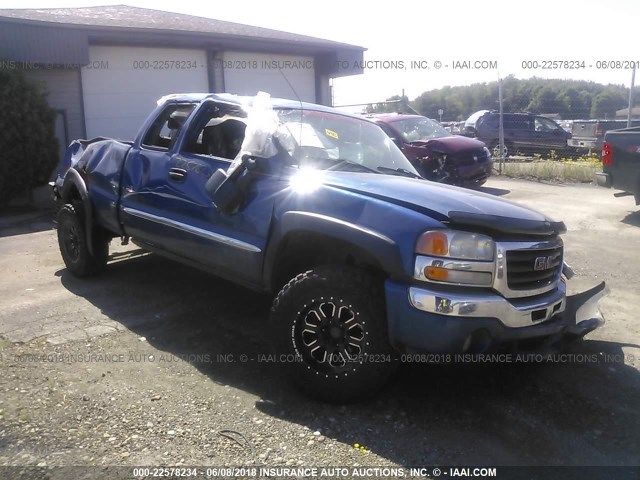 2GTEK19T841317201 - 2004 GMC NEW SIERRA K1500 BLUE photo 1