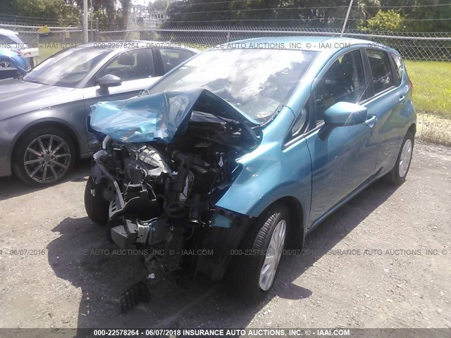 3N1CE2CP8GL363858 - 2016 NISSAN VERSA NOTE S/S PLUS/SV/SL/SR BLUE photo 2