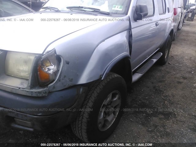 5N1ED28Y5YC540854 - 2000 NISSAN XTERRA XE/SE SILVER photo 6