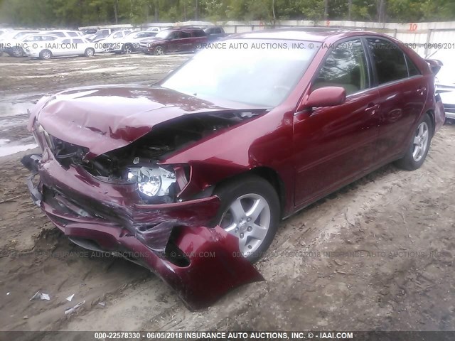 4T1BE32K13U241553 - 2003 TOYOTA CAMRY LE/XLE/SE წითელი ფოტო 2