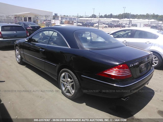 WDBPJ76J46A047392 - 2006 MERCEDES-BENZ CL 600 BLACK photo 3