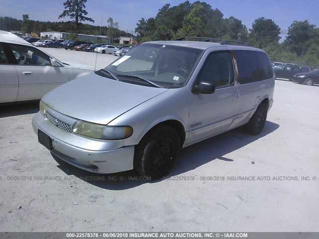 4N2DN1116VD854827 - 1997 NISSAN QUEST XE/GXE GRAY photo 2