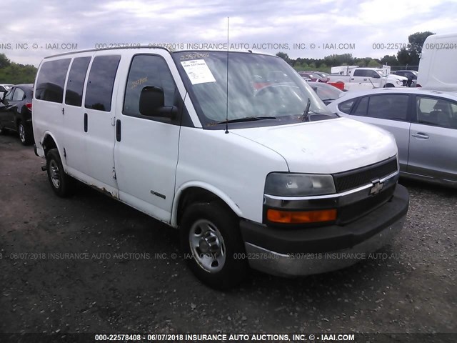 1GAGG25U941161893 - 2004 CHEVROLET EXPRESS G2500  WHITE photo 1