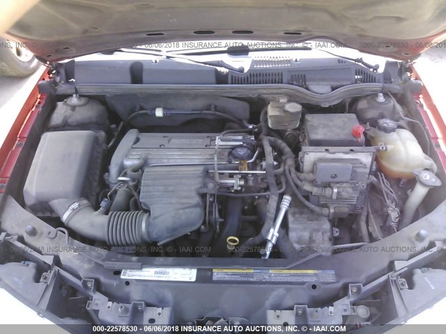 1G8AN12F43Z192465 - 2003 SATURN ION LEVEL 2 RED photo 10