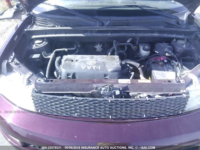 JTLKT324240168900 - 2004 TOYOTA SCION XB იასამნისფერი ფოტო 10