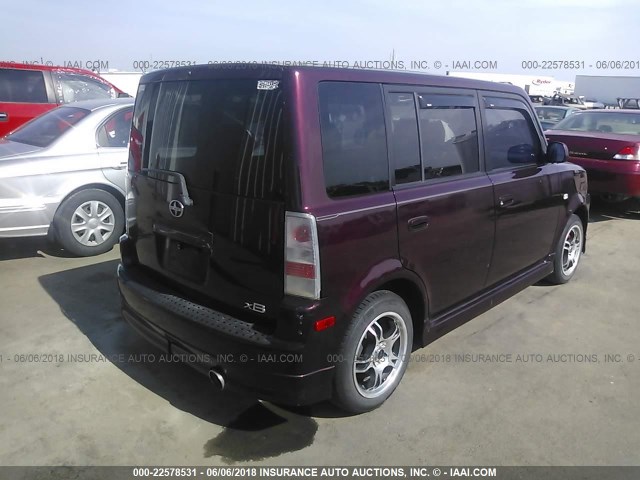 JTLKT324240168900 - 2004 TOYOTA SCION XB იასამნისფერი ფოტო 4