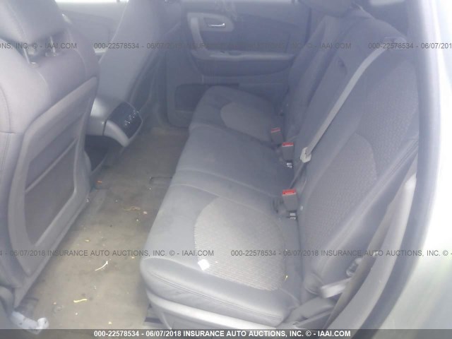 1GNKVFED5CJ326875 - 2012 CHEVROLET TRAVERSE LS SILVER photo 8