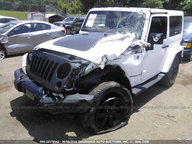 1C4AJWBG6EL290569 - 2014 JEEP WRANGLER SAHARA WHITE photo 6