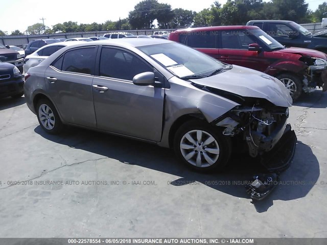 5YFBURHE5EP120536 - 2014 TOYOTA COROLLA L/LE/LE PLS/PRM/S/S PLS TAN photo 1