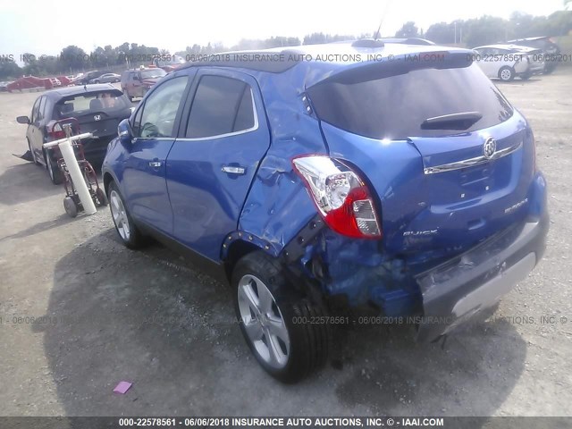 KL4CJBSB6FB229701 - 2015 BUICK ENCORE CONVENIENCE 蓝色 照片 3