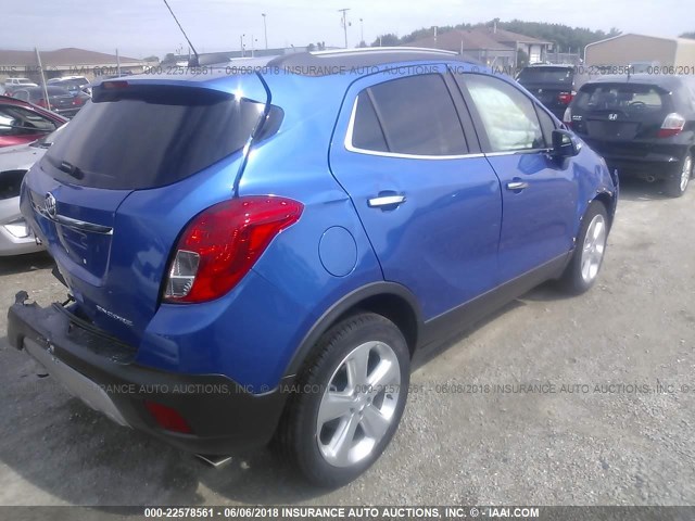 KL4CJBSB6FB229701 - 2015 BUICK ENCORE CONVENIENCE 蓝色 照片 4