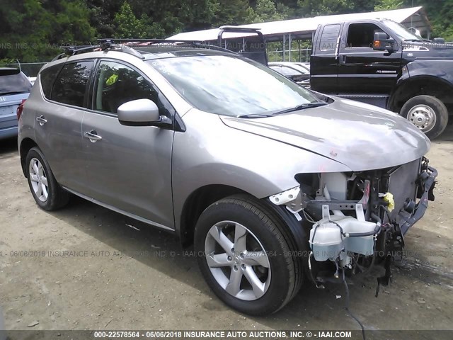 JN8AZ18W09W122087 - 2009 NISSAN MURANO S/SL/LE GRAY photo 1