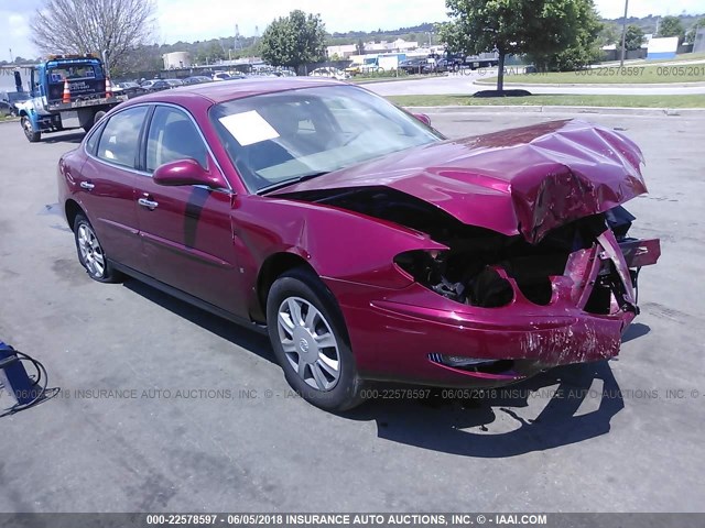 2G4WC582461205107 - 2006 BUICK LACROSSE CX RED photo 1