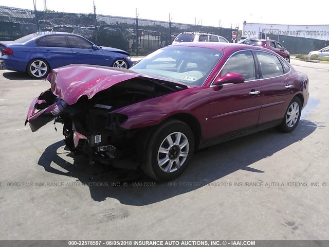 2G4WC582461205107 - 2006 BUICK LACROSSE CX RED photo 2