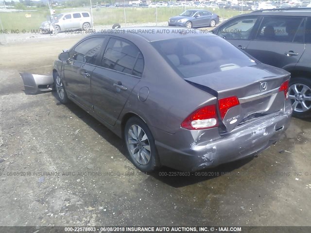 2HGFA1F92BH507940 - 2011 HONDA CIVIC EXL BROWN photo 3