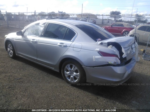 1HGCP2F40AA186778 - 2010 HONDA ACCORD LXP SILVER photo 3