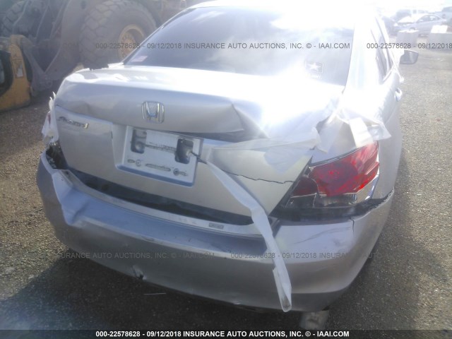 1HGCP2F40AA186778 - 2010 HONDA ACCORD LXP SILVER photo 6