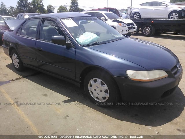 1HGCF8644YA090748 - 2000 HONDA ACCORD DX Dark Blue photo 1