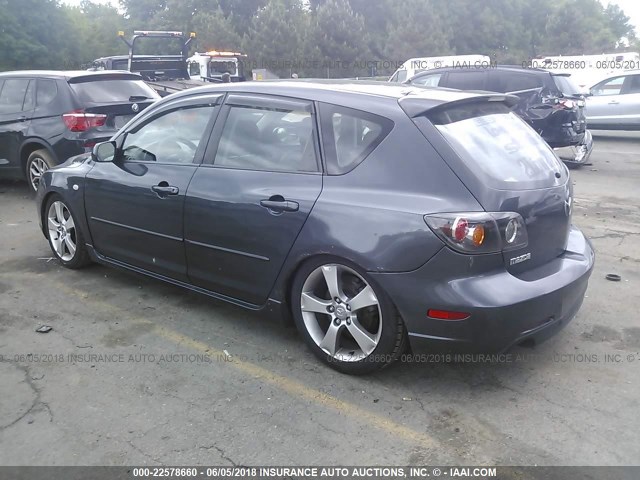 JM1BK143651283521 - 2005 MAZDA 3 HATCHBACK GRAY photo 3